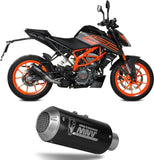 Tubo De Escape Sin Catalizador Y Sin Homologación Acústica Mk3 Acero Negro - Mivv Compatible Con Ktm 390 Duke (2021-2023)