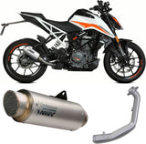 Sistema De Escape Completo Sin Catalizador Y Sin Homologación Acústica Mk3 Acero - Mivv Compatible Con Ktm 390 Duke (2021-2023)