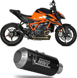 Tubo De Escape Sin Catalizador Y Sin Homologación Acústica Mk3 Carbono - Mivv Compatible Con Ktm Duke 1290 (2020-2024)