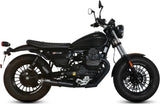 Escape Doble Sin Catalizador Y Sin Homologación Acústica Ghibli Acero Negro - Mivv Compatible Con Moto Guzzi V9 Roamer (2016-2020)