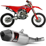 Tubo De Escape Con Homologación Fim Str1 Acero Carbono - Mivv Compatible Con Honda Crf 450 (2021-2024)