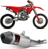 Tubo De Escape Con Homologación Fim Str1 Titano Carbono - Mivv Compatible Con Honda Crf 250 (2022-2024)