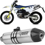 Tubo De Escape Sin Catalizador Y Sin Homologación Acústica Str1 Acero - Mivv Compatible Con Husqvarna 701 Enduro - Supermoto (2021-2024)