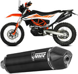 Tubo De Escape Sin Catalizador Y Sin Homologación Acústica Str1 Acero Negro - Mivv Compatible Con Ktm 690 Enduro R (2019-2020)