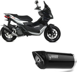 Uncatalysed Exhaust System Without Sound Certification Mover Steel Black - Mivv Compatible With Aprilia Sr 200 Gt (2022-2024)