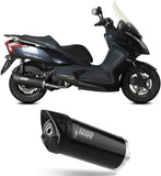 Sistema De Escape Completo Sin Catalizador Y Sin Homologación Acústica Mover Acero Negro - Mivv Compatible Con Kymco Downtown 125 (2009-2016)