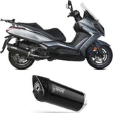 Uncatalysed Exhaust System Without Sound Certification Mover Steel Black - Mivv Compatible With Kymco Downtown 350 (2016-2020)