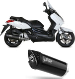 Tubo De Escape Sin Catalizador Y Sin Homologación Acústica Mover Acero Negro - Mivv Compatible Con Yamaha X-Max 250 (2006-2016)