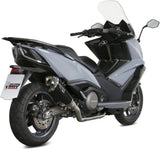 Sistema De Escape Completo Sin Catalizador Y Sin Homologación Acústica Delta Race Acero Carbono - Mivv Compatible Con Kymco Ak 550 (2017-2020)