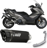 Tubo De Escape Con Catalizador Y Homologación Acústica Sr-1 Acero Negro - Mivv Compatible Con Kymco Ak 550 (2021-2024)