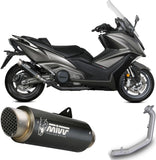 Sistema De Escape Completo Sin Catalizador Y Sin Homologación Acústica Gppro Acero Negro - Mivv Compatible Con Kymco Ak 550 (2021-2024)