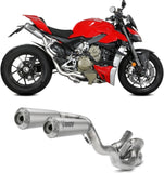 Sistema De Escape Completo Sin Catalizador Y Sin Homologación Acústica X-M1 Titano - Mivv Compatible Con Ducati Streetfighter V4 (2020-2022)