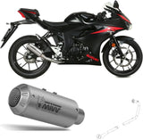 Sistema De Escape Completo Sin Catalizador Y Sin Homologación Acústica Mk3 Acero - Mivv Compatible Con Suzuki Gsx-R 125 (2017-2020)