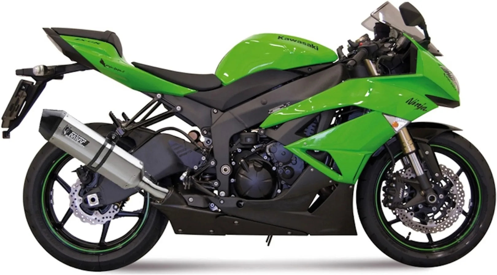 Sistema De Escape Completo Sin Catalizador Y Sin Homologación Acústica Speed Edge Acero Carbono - Mivv Compatible Con Kawasaki Zx 6R 636 (2009-2016)