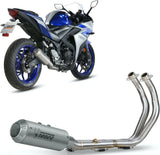 Sistema De Escape Completo Sin Catalizador Y Sin Homologación Acústica Mk3 Acero - Mivv Compatible Con Yamaha Yzf-R25 (2015-2024)