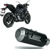 Tubo De Escape Sin Catalizador Y Sin Homologación Acústica Mk3 Carbono - Mivv Compatible Con Yamaha Mt-03 (2016-2024)