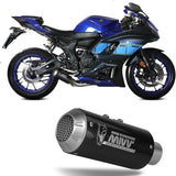 Sistema De Escape Completo Sin Catalizador Y Sin Homologación Acústica Mk3 Carbono - Mivv Compatible Con Yamaha Yzf R7 (2022-2024)