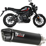Sistema De Escape Completo Sin Catalizador Y Sin Homologación Acústica Gp Carbono Carbono - Mivv Compatible Con Yamaha Xsr 125 (2022-2024)