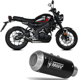 Sistema De Escape Completo Sin Catalizador Y Sin Homologación Acústica Mk3 Acero Negro - Mivv Compatible Con Yamaha Xsr 125 (2022-2024)