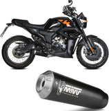 Complete Exhaust System Without Catalytic Converter And Without Sound Certification X-M1 Steel Black - Mivv Compatible With Zontes Zt 125 Gk (2021-2024)