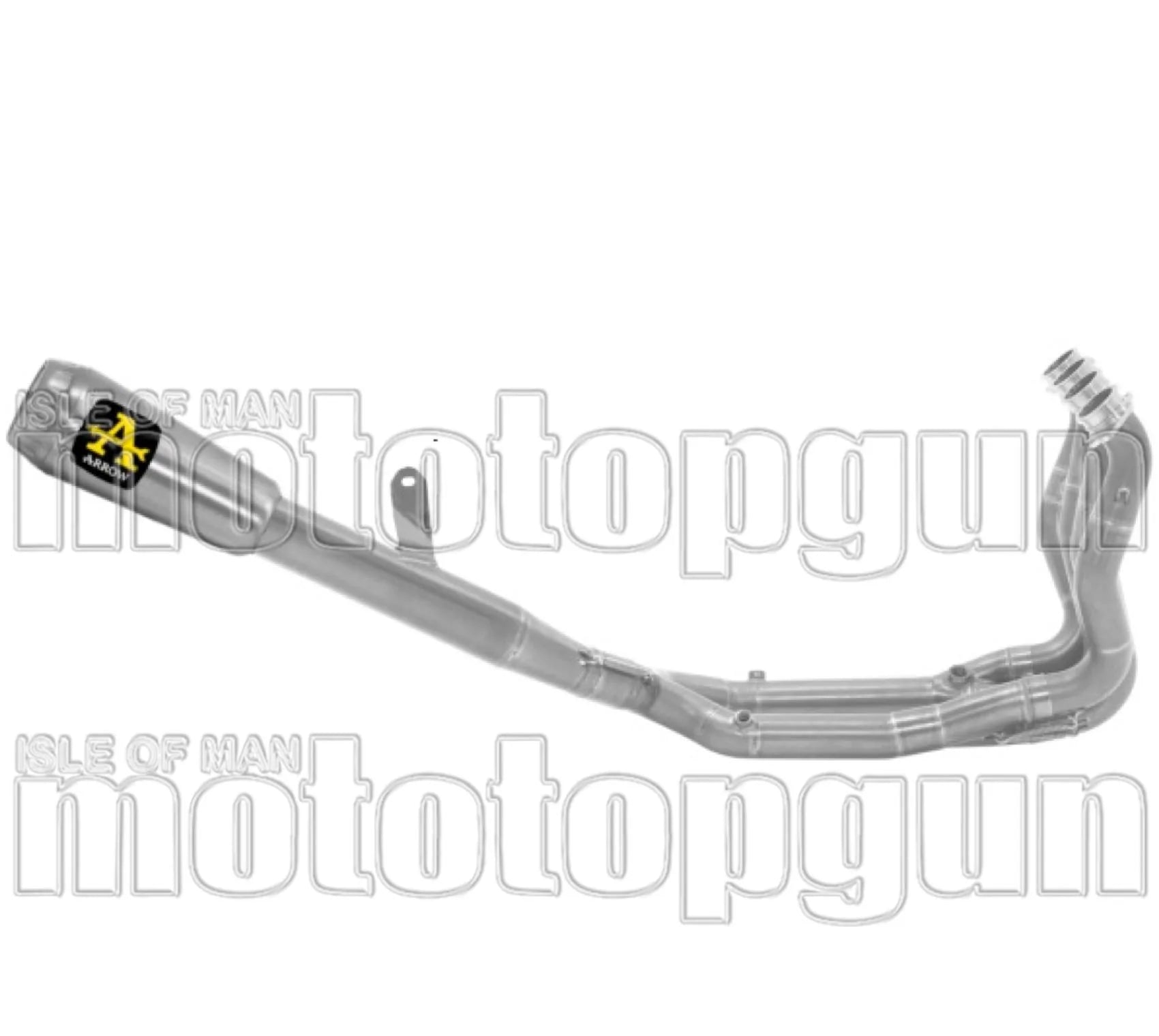 Sistema De Escape Completo Sin Catalizador Y Sin Homologación Acústica Pro-Race Competition Evo Titanio Fondo Titanio - Arrow Special Parts Compatible Con Bmw M 1000 Rr (2025-2026)