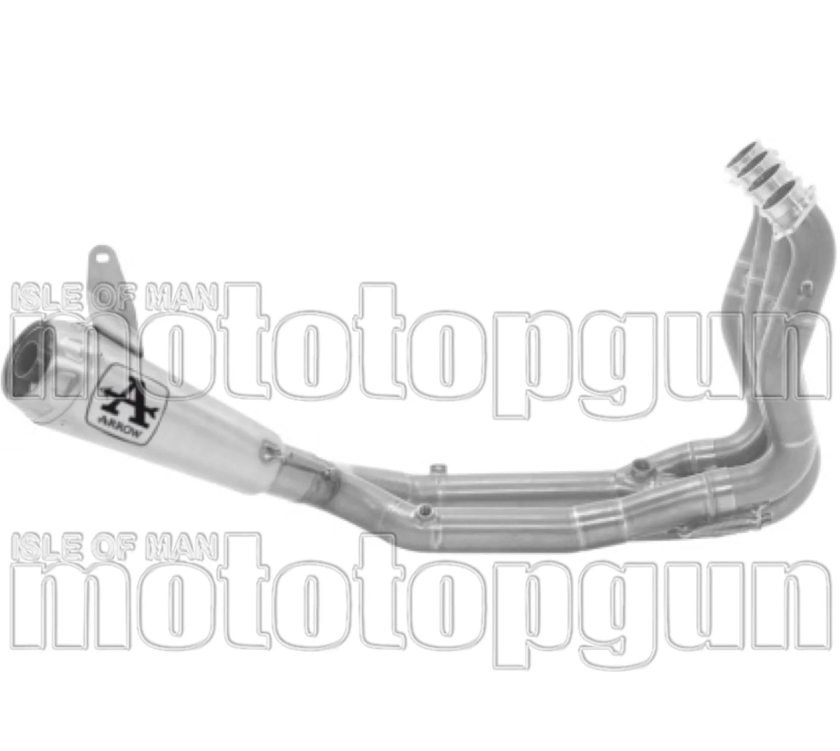 Sistema De Escape Completo Sin Catalizador Y Sin Homologación Acústica Pro-Race Competition Basso Titanio Fondo Titanio - Arrow Special Parts Compatible Con Bmw M 1000 Rr (2025-2026)
