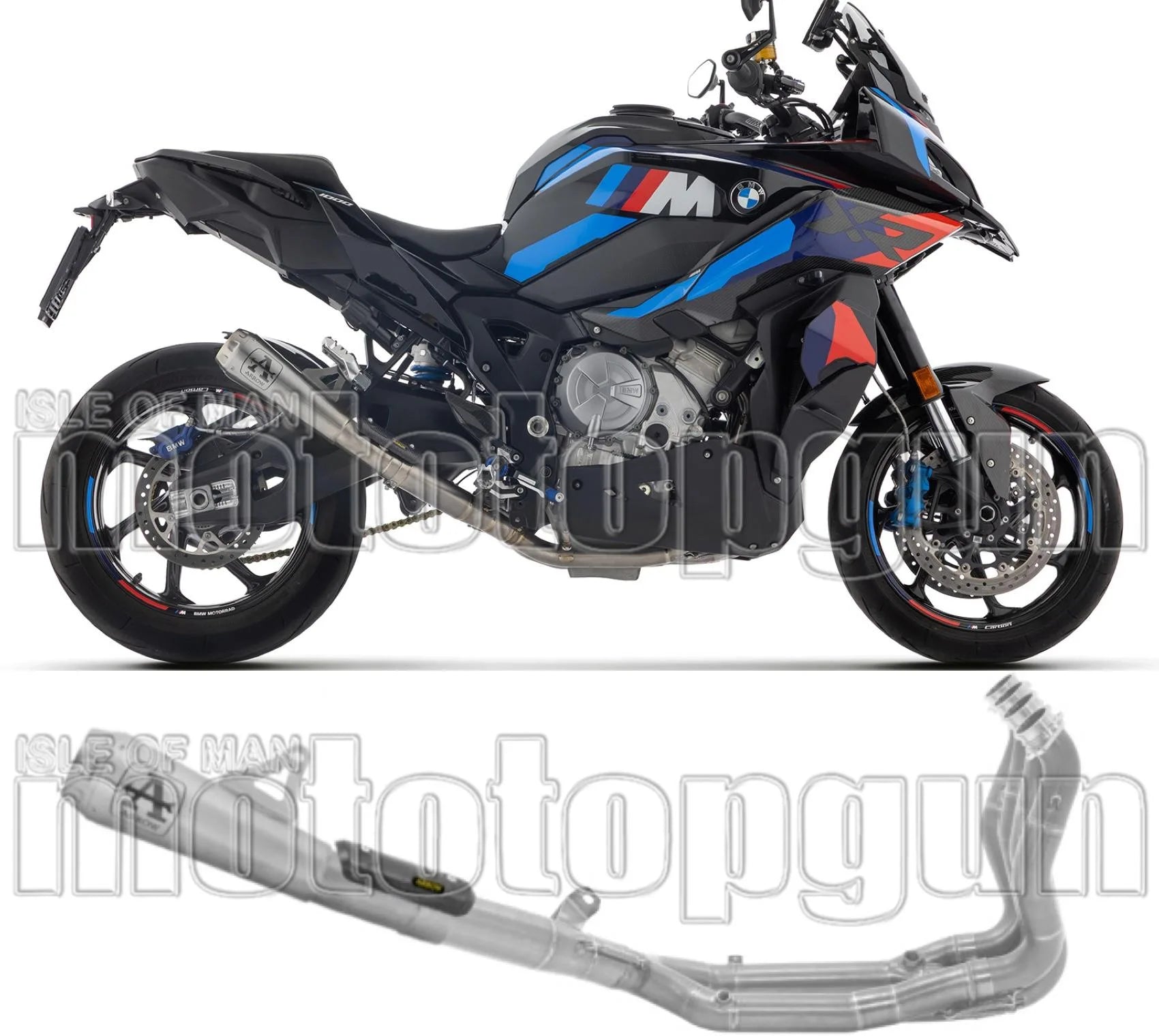 Sistema De Escape Completo Sin Catalizador Y Sin Homologación Acústica Pro-Race Competition Titanio Fondo Titanio - Arrow Special Parts Compatible Con Bmw M 1000 Xr (2025-2026)