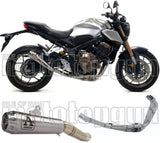 Sistema De Escape Completo Sin Catalizador Y Sin Homologación Acústica Pro-Race Nichrom Acero - Arrow Special Parts Compatible Con Honda Cbr 650 R (2019-2023)