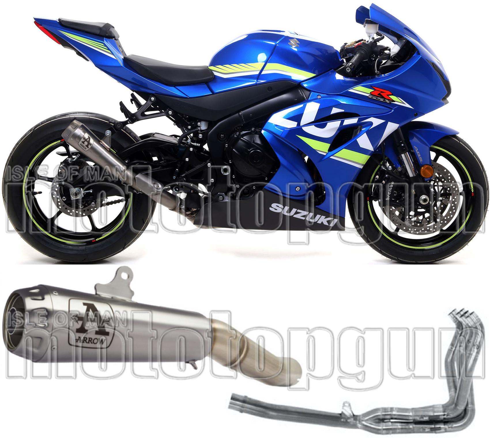 Complete Exhaust System Without Catalytic Converter And Without Sound Certification Pro-Race Nichrom Stainless Steel - Arrow Special Parts Compatible With Suzuki Gsx-R 1000 R (2017-2020)