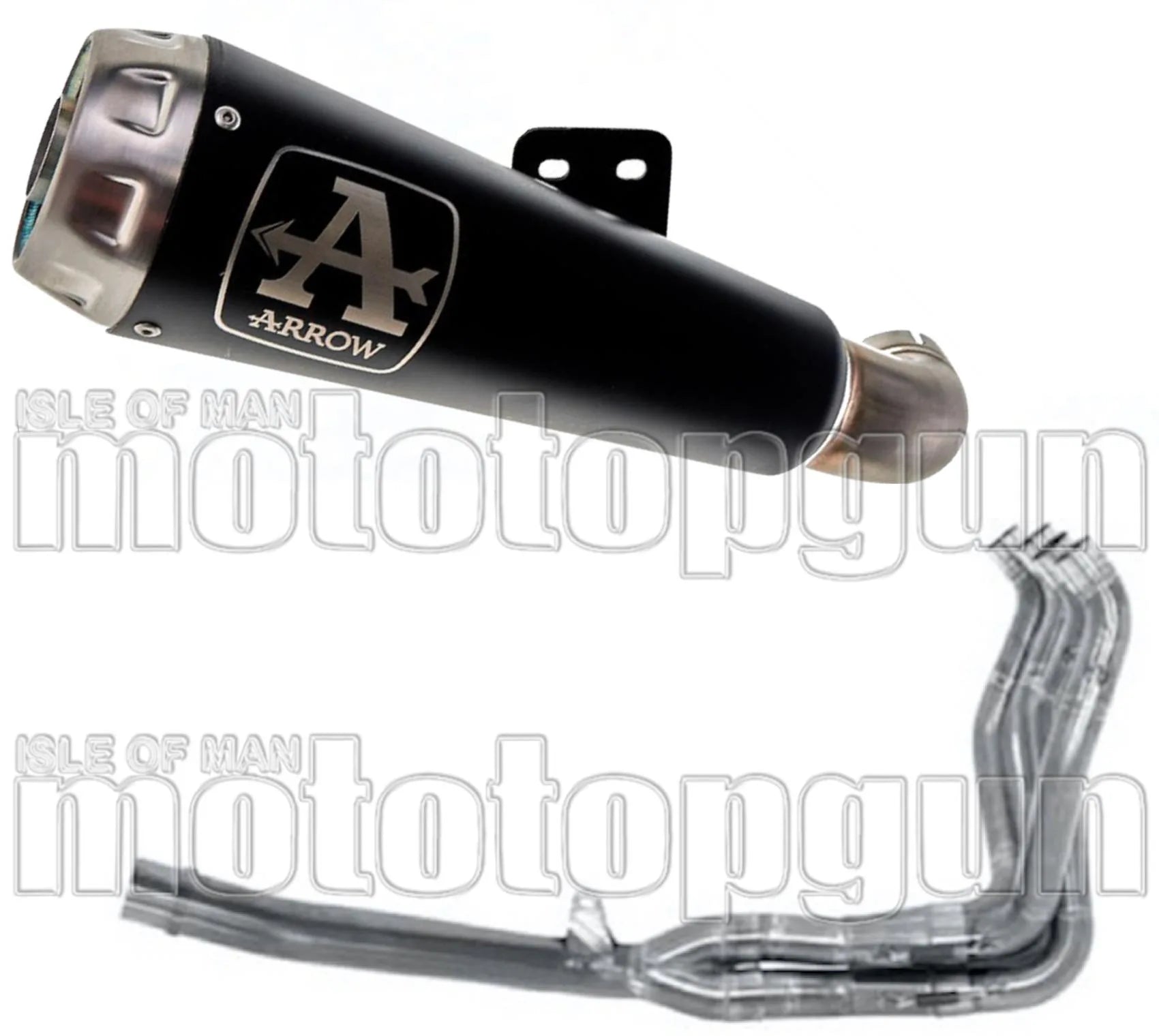 Sistema De Escape Completo Sin Catalizador Y Sin Homologación Acústica Pro-Race Nichrom Negro Acero - Arrow Special Parts Compatible Con Suzuki Gsx-R 1000 R (2017-2020)