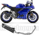 Sistema De Escape Completo Sin Catalizador Y Sin Homologación Acústica Icon Aluminio Negro Fondo Carby - Arrow Special Parts Compatible Con Yamaha Mt-125 (2025-2026)
