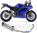 Sistema De Escape Completo Sin Catalizador Y Sin Homologación Acústica Icon Titanio Fondo Carby - Arrow Special Parts Compatible Con Yamaha Mt-125 (2025-2026)