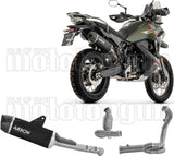Sistema De Escape Completo Sin Catalizador Y Con Homologación Acústica Indy-Race Evo Cuerpo De Aluminio Negro Y Tapa De Carbono - Arrow Special Parts Compatible Con Cfmoto 1000 Mt-X (2026)