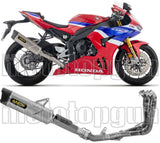 Sistema De Escape Completo Sin Catalizador Y Sin Homologación Acústica Indy-Race Evo Competition Evo Titanio Fondo Carby - Arrow Special Parts Compatible Con Honda Cbr 1000 Rr - R (2024-2026)