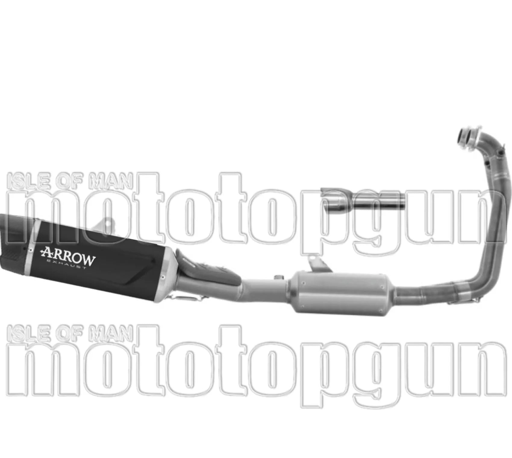 Sistema De Escape Completo Sin Catalizador Y Sin Homologación Acústica Indy-Race Evo Aluminio Negro Fondo Carby - Arrow Special Parts Compatible Con Aprilia Rs 660 (2025-2026)