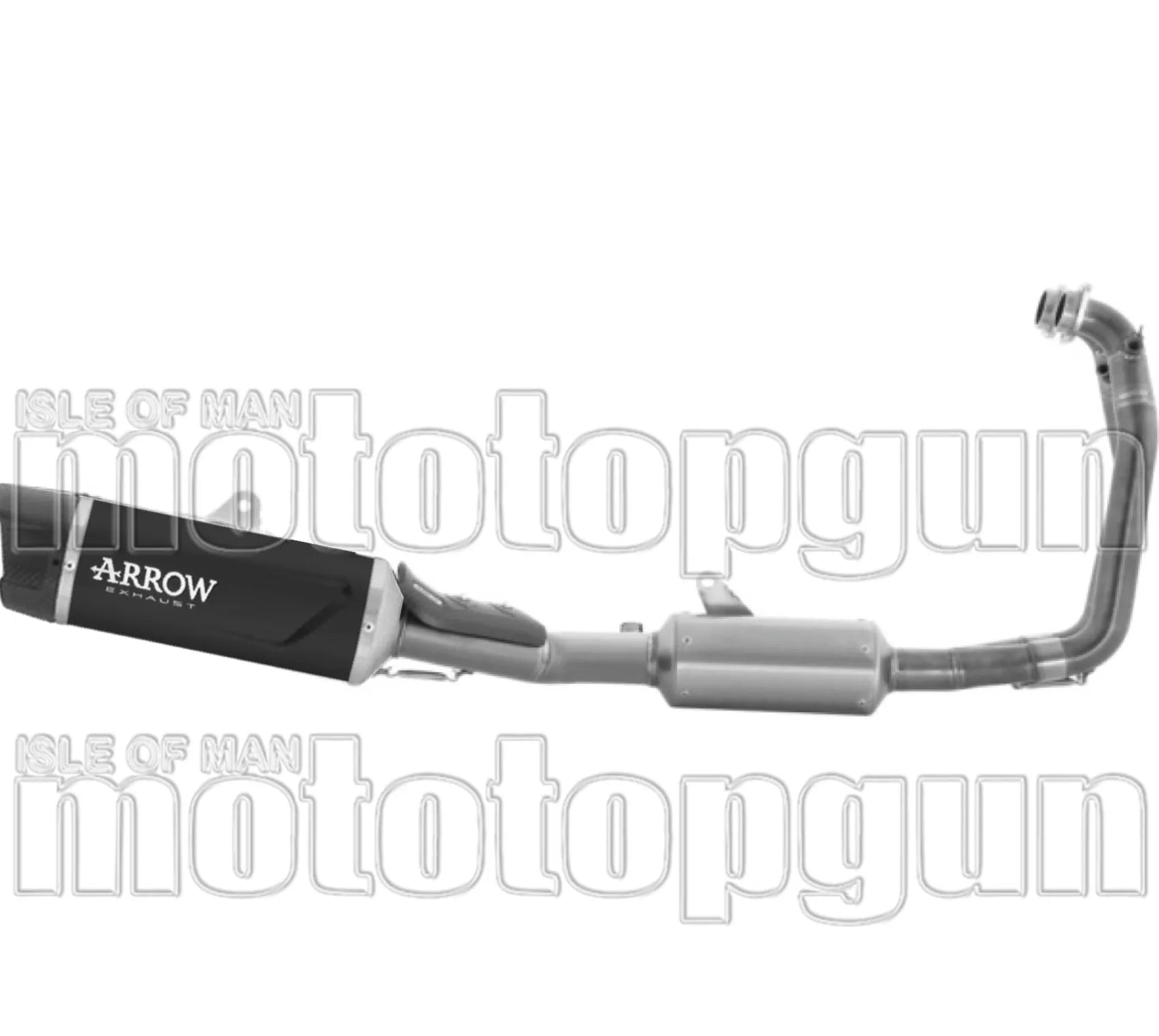 Sistema De Escape Completo Sin Catalizador Y Sin Homologación Acústica Indy-Race Evo Aluminio Negro Fondo Carby - Arrow Special Parts Compatible Con Aprilia Rs 660 (2025-2026)