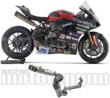 Sistema De Escape Completo Sin Catalizador Y Sin Homologación Acústica Indy-Race Competition Evo 2 Titanio Fondo Carby - Arrow Special Parts Compatible Con Ducati Panigale V2 (2020-2024)