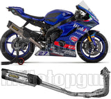 Sistema De Escape Completo Sin Catalizador Y Sin Homologación Acústica Indy-Race Evo Competition Evo Full Titanio Carbono - Arrow Special Parts Compatible Con Yamaha Yzf-R6 (2017-2024)