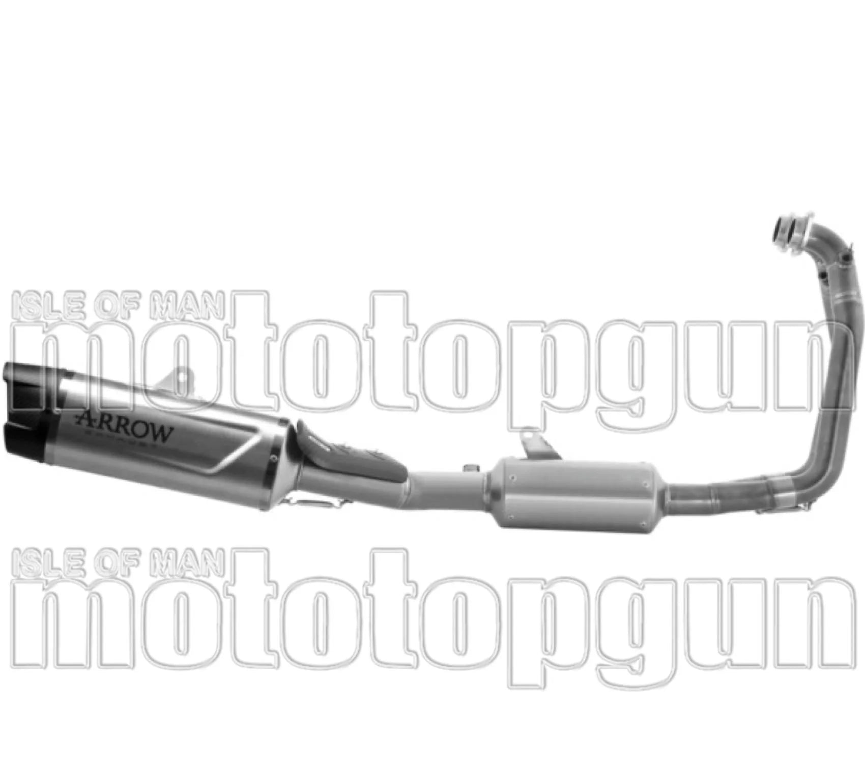 Sistema De Escape Completo Sin Catalizador Y Sin Homologación Acústica Indy-Race Evo Titanio Fondo Carby - Arrow Special Parts Compatible Con Aprilia Rs 660 (2025-2026)