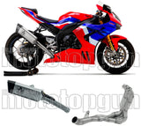 Sistema De Escape Completo Sin Catalizador Y Sin Homologación Acústica Pista Titanio Carbono - Arrow Special Parts Compatible Con Honda Cbr 1000 Rr - R (2020-2023)