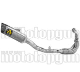 Sistema De Escape Completo Sin Catalizador Y Sin Homologación Acústica Pista Competition Evo Titanio Fondo Carby - Arrow Special Parts Compatible Con Yamaha Yzf R9 (2025)