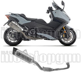 Sistema De Escape Completo Sin Catalizador Y Sin Homologación Acústica Pista Titanio Fondo Carby - Arrow Special Parts Compatible Con Yamaha T-Max 560 (2025-2026)