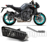 Sistema De Escape Completo Sin Catalizador Y Sin Homologación Acústica Pista Titanio Negro Carbono - Arrow Special Parts Compatible Con Yamaha Mt-10 (2022-2024)