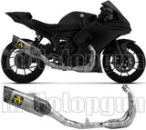 Sistema De Escape Completo Sin Catalizador Y Sin Homologación Acústica Pista Competition Titanio Fondo Carby - Arrow Special Parts Compatible Con Yamaha Yzf R9 (2025)