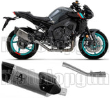 Sistema De Escape Completo Sin Catalizador Y Sin Homologación Acústica Pista Titanio Carbono - Arrow Special Parts Compatible Con Yamaha Mt-10 (2022-2024)