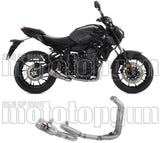 Sistema De Escape Completo Sin Catalizador Y Sin Homologación Acústica Pro-Race Titanio Titanio - Arrow Special Parts Compatible Con Yamaha Mt-07 (2021-2024)