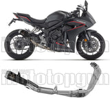 Sistema De Escape Completo Sin Catalizador Y Sin Homologación Acústica Pro-Race Aluminio Negro - Arrow Special Parts Compatible Con Honda Cbr 650 R (2024-2026)