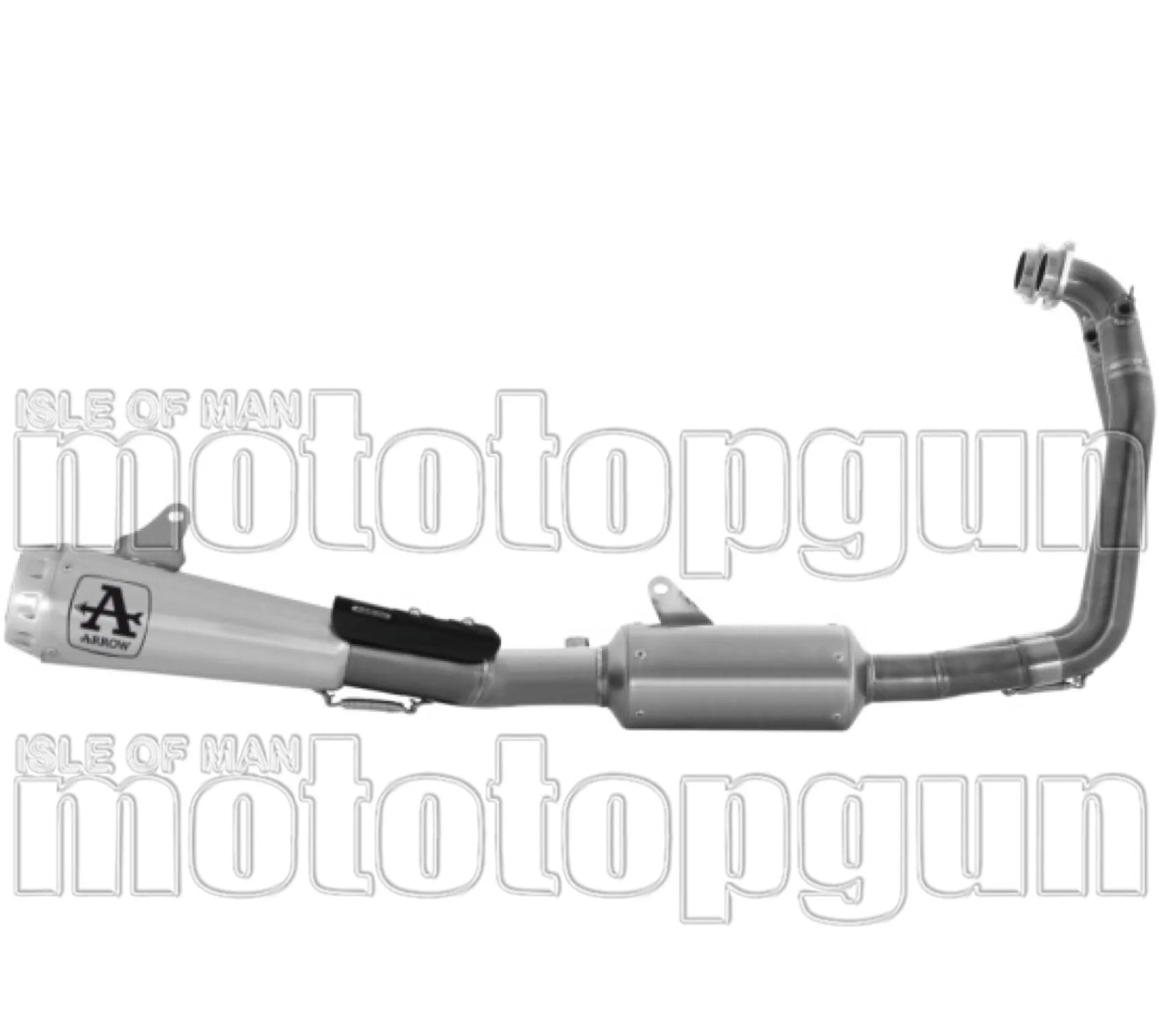 Sistema De Escape Completo Sin Catalizador Y Sin Homologación Acústica Pro-Race Competition Evo Titanio - Arrow Special Parts Compatible Con Aprilia Rs 660 (2025-2026)