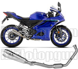 Sistema De Escape Completo Sin Catalizador Y Sin Homologación Acústica Pro-Race Nichrom Fondo Acero - Arrow Special Parts Compatible Con Yamaha Mt-125 (2025-2026)