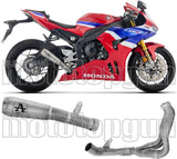 Sistema De Escape Completo Sin Catalizador Y Sin Homologación Acústica Pro-Race Titanio Fondo Titanio - Arrow Special Parts Compatible Con Honda Cbr 1000 Rr - R (2024-2026)
